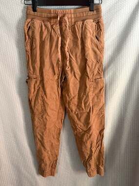 Aerie XS/TP Copper Brown Drawstring Cargo Jogger Pants